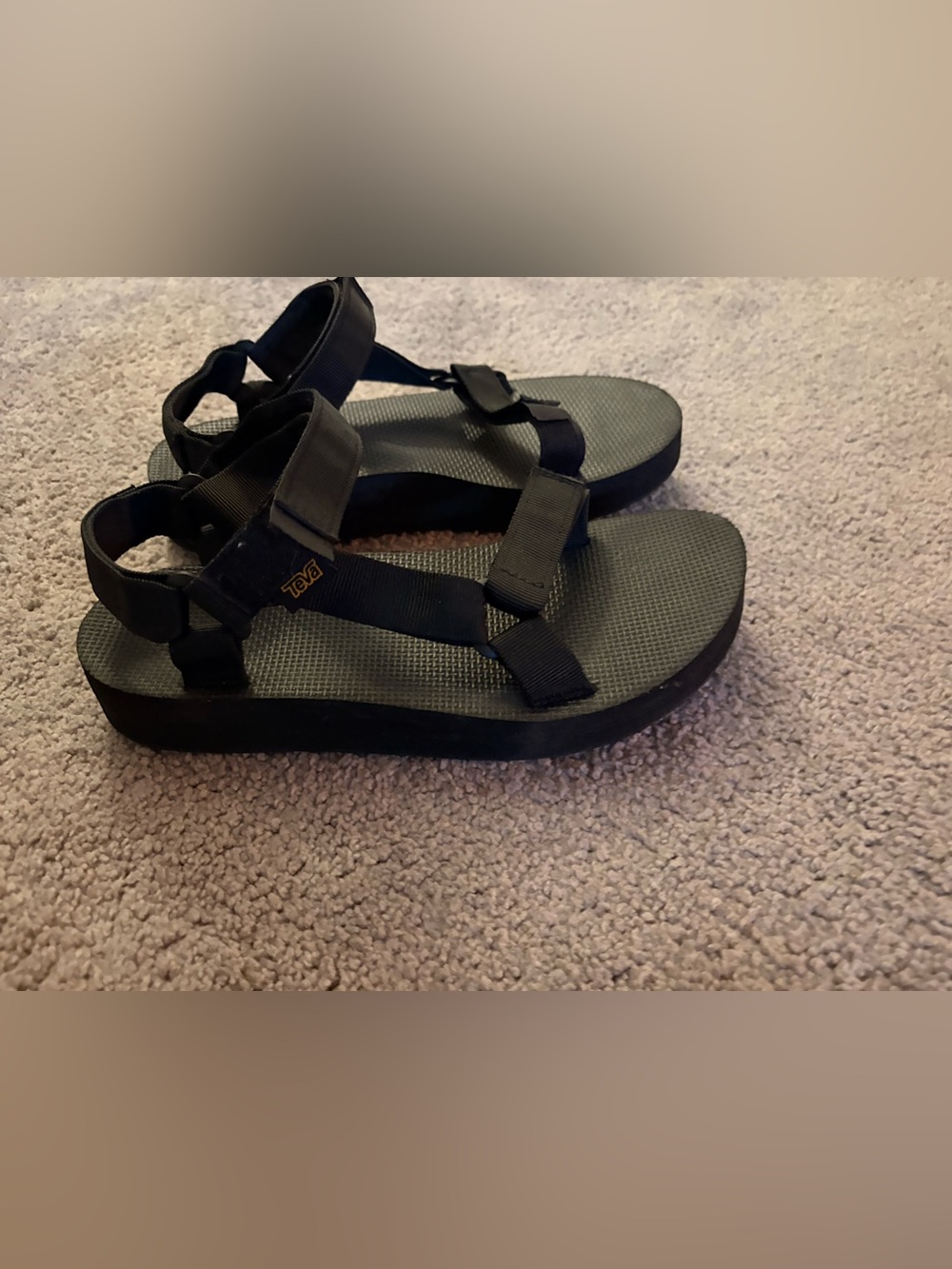 Black Teva Sandals, women’s size 8